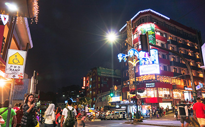 at night in Baguio