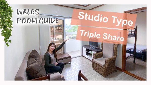 【Room Guide】CHEAP but WIDE room type | WALES – Triple share